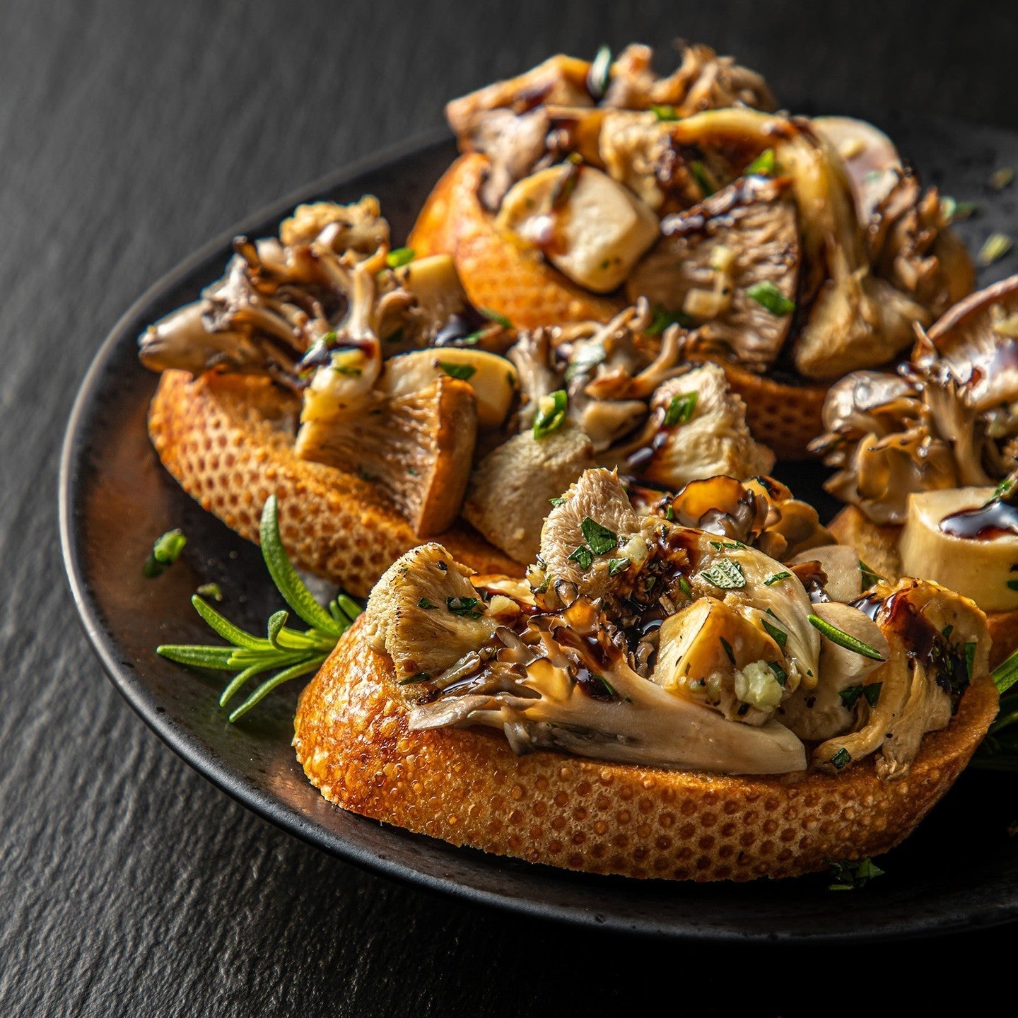 Exotic Mushroom Crostini