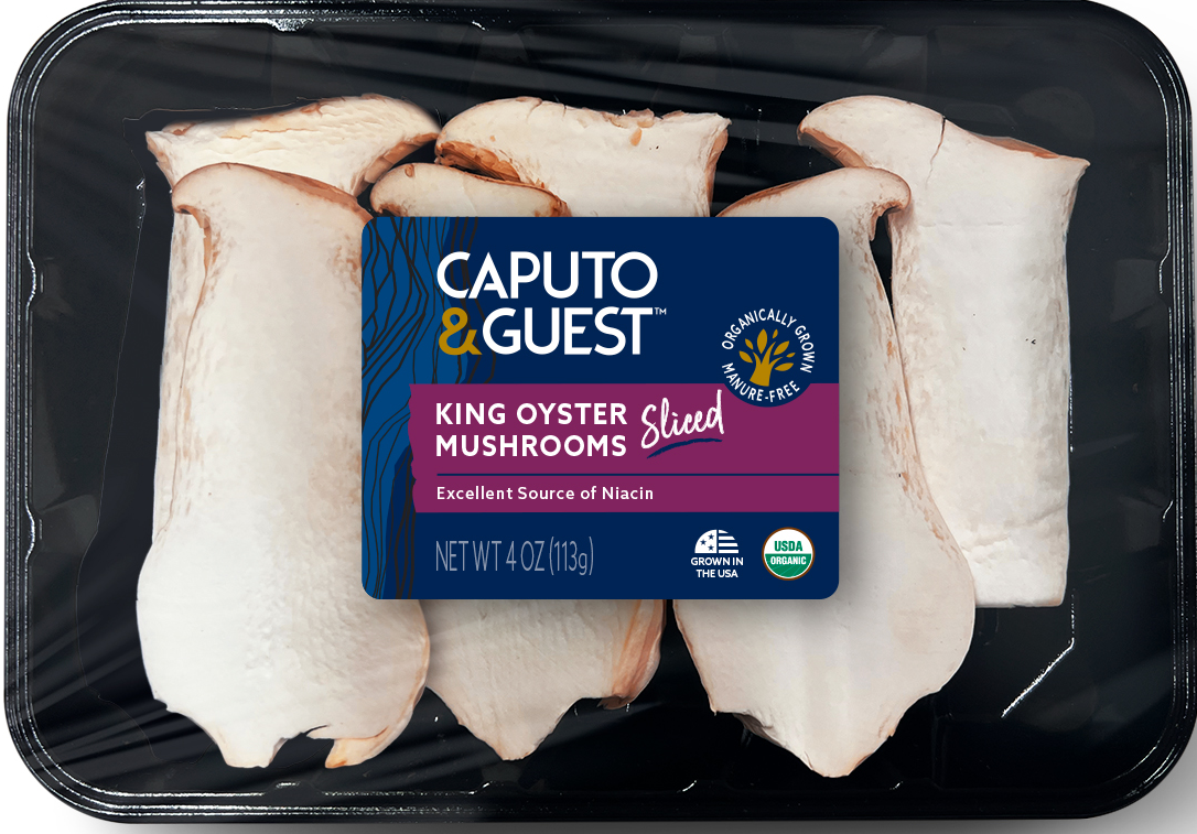 King Oyster Mushrooms | Sliced - 4 oz.