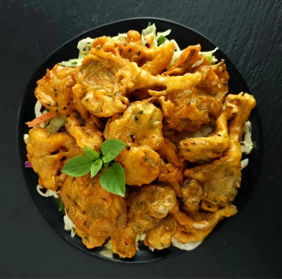 Tempura Fried Pearl Oyster Mushrooms